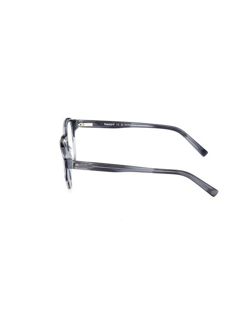 Timberland Black Tb50032 090 Optical Frames Acetate Round Normal for men