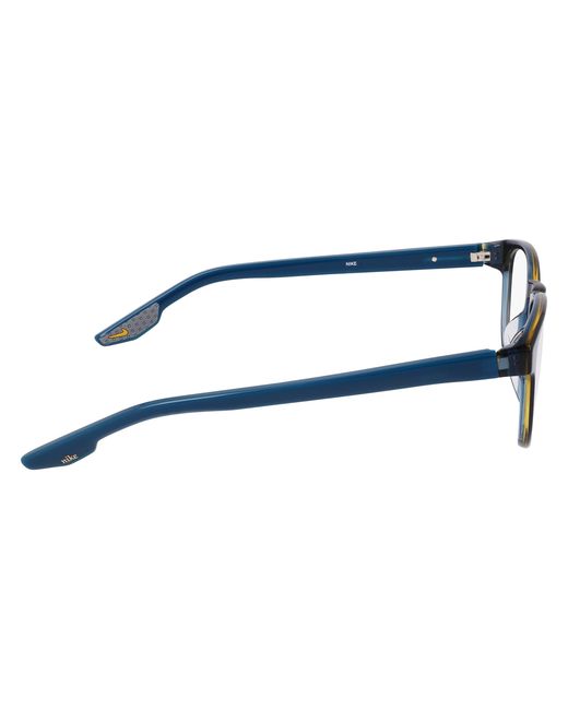 Nike Black 7162 445 Optical Frames Recycled Pet Round Normal for men
