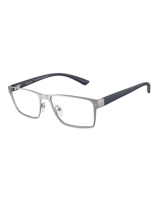 Emporio Armani Black Ea1157 3003 Optical Frames Metal Squared Normal for men