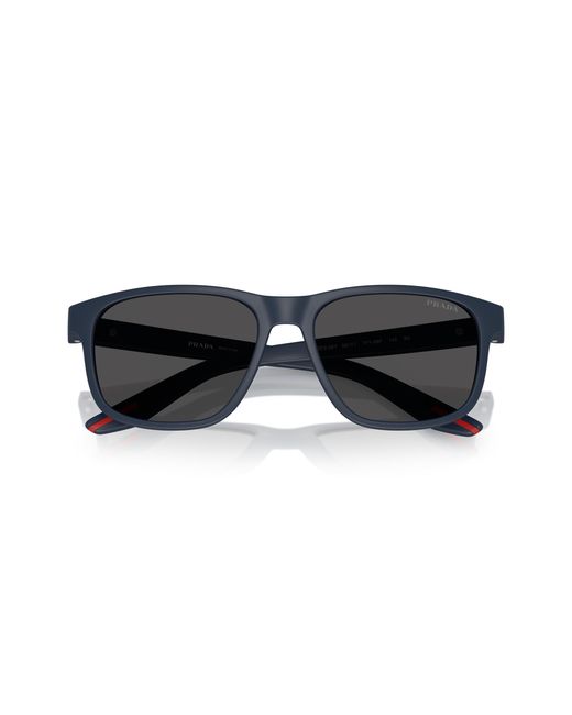 Prada Linea Rossa Black Ps 06Ys Tfy06F Sunglasses Injected Pillow Normal for men