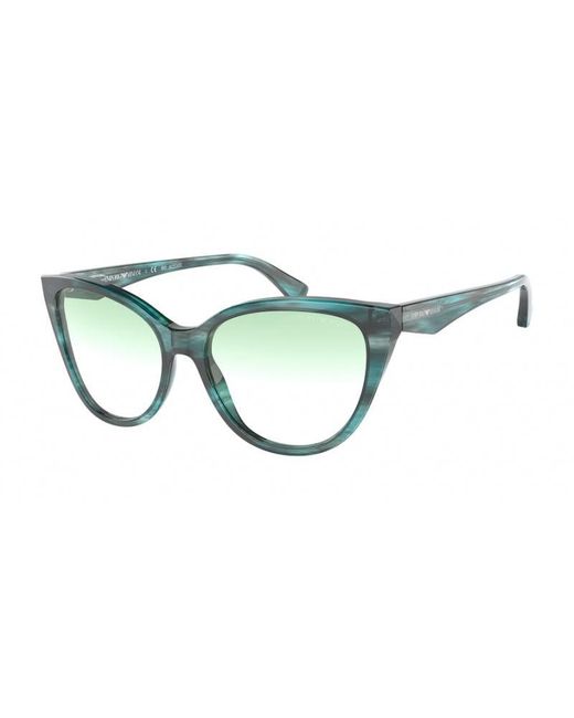 Emporio Armani Green Ea4162 58868E Sunglasses Plastic Cat Eye Nuanced
