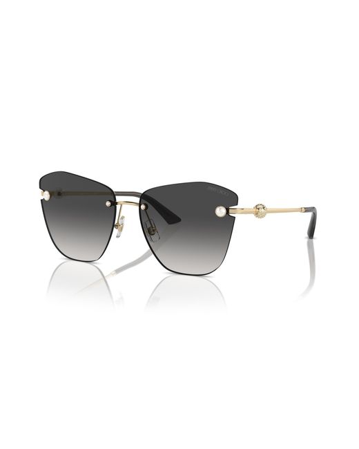 Jimmy Choo Black Jc4004Hb 30068G Sunglasses Metal Butterfly Normal Shaded
