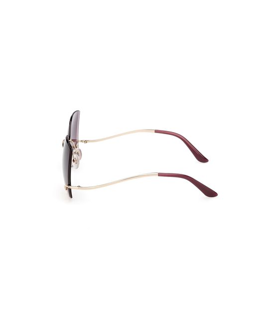 Guess Black Gu00269 32Z Sunglasses Metal Squared Normal