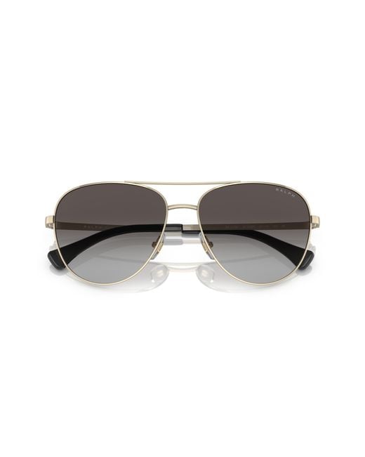 Ralph Lauren Black Ra4139 91168G Sunglasses Metal Pilot Shaded