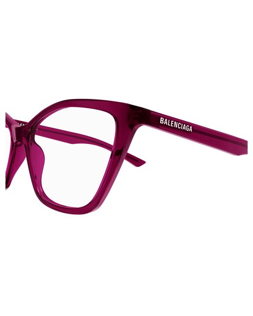Balenciaga Black Bb0405O 004 Optical Frames Acetate Transparent Butterfly
