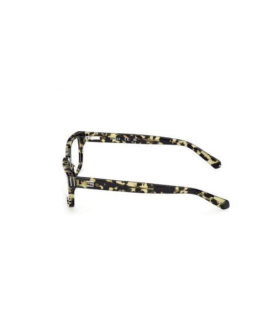 Guess Black Gu50329 098 Optical Frames Acetate Squared Normal for men