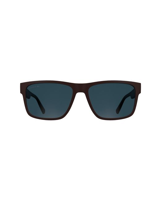 Lacoste Black L6076S 601 Sunglasses Bio-Injected Squared Normal for men