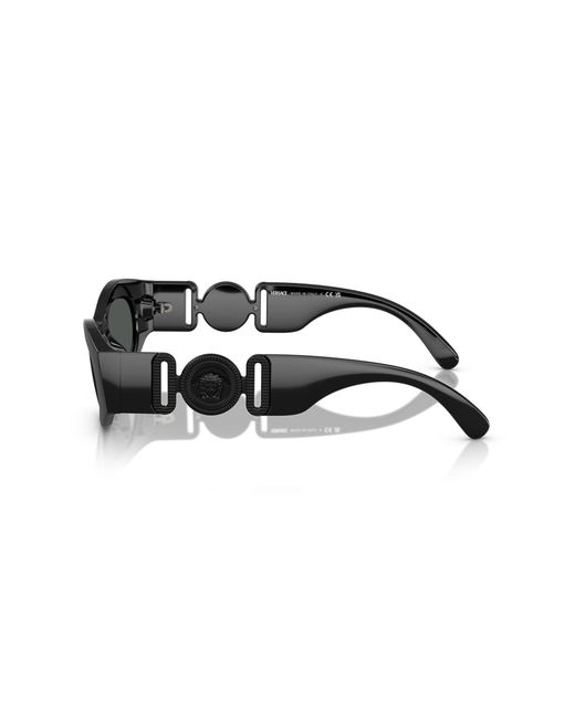 Versace Black Ve4480U 536087 Sunglasses Injected Round Normal