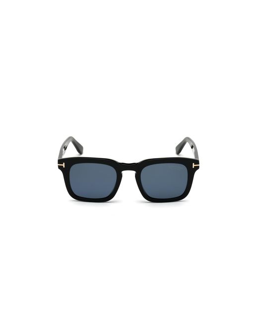 Tom Ford Black Ft0751 Dax 01V Sunglasses Acetate Squared Polarized for men