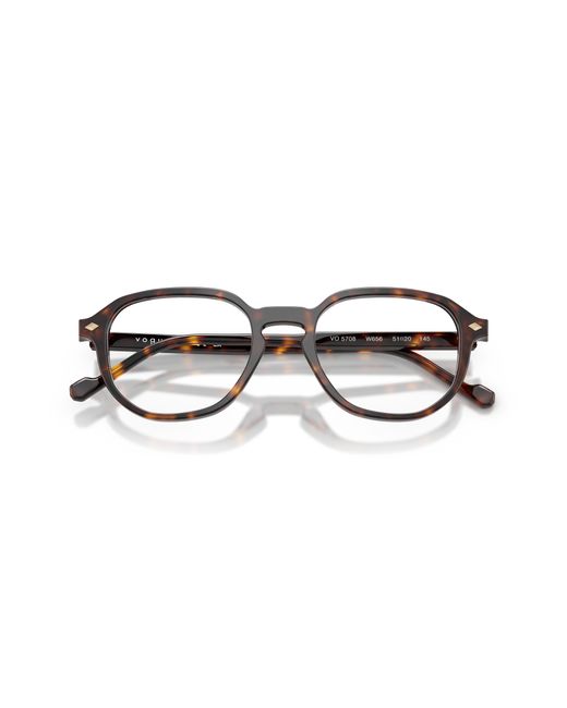 Vogue Eyewear Black Vo5708 W656 Optical Frames Acetate Transparent Geometric Normal for men