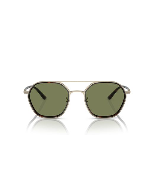 Giorgio Armani Black Ar6145 30022A Sunglasses Metal Pillow Normal for men