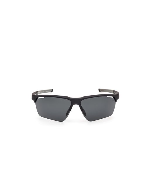 Timberland Black Tb00068 02D Sunglasses Injected Smoke Squared Polarized for men