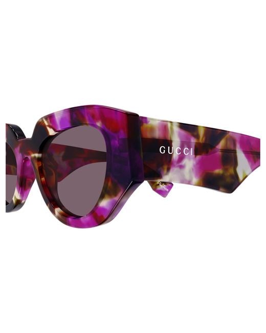 Gucci Black Gg2007S 001 Sunglasses Acetate Cat Eye