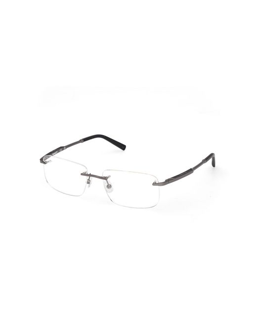 Timberland Black Tb50075 007 Optical Frames Metal Squared Normal for men