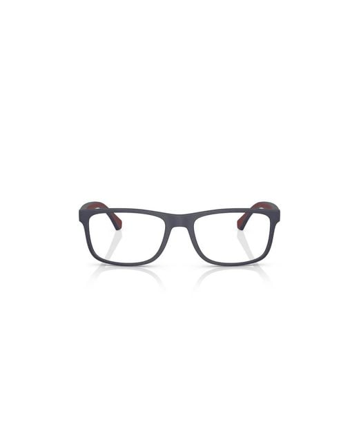 Emporio Armani Black Ea3147 5799 Optical Frames Injected Squared for men