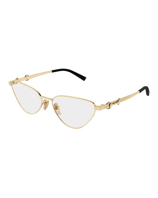 Gucci Black Gg2054O 002 Optical Frames Metal Transparent Cat Eye