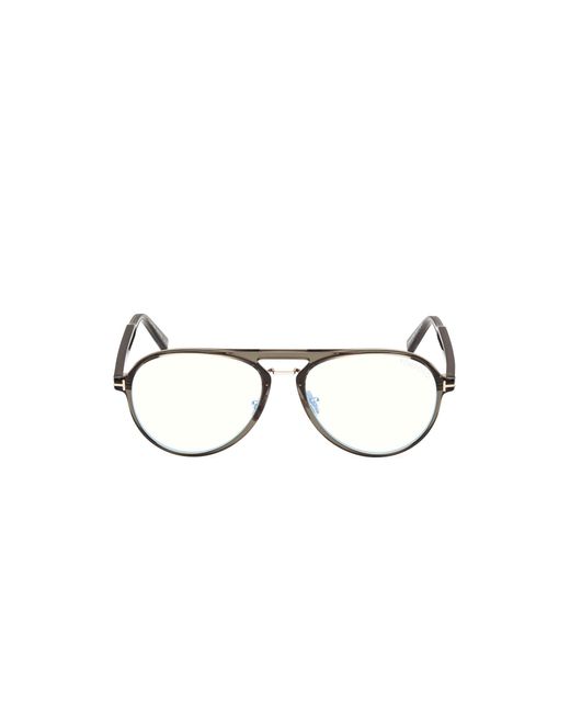 Tom Ford Black Ft5981-B 093 Optical Frames Injected Pilot Normal for men