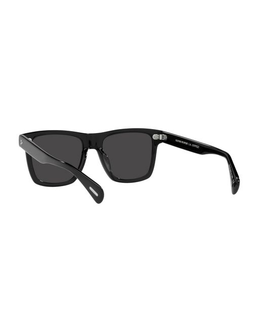 Oliver Peoples Black Ov5444Su Casian 100587 Sunglasses Acetate Squared Normal for men