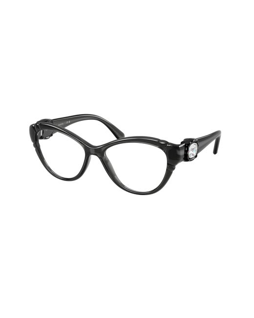 Swarovski Black Sk2057 1087 Optical Frames Injected Cat Eye Normal