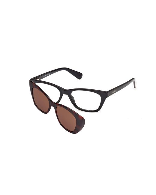 MAX&Co. Black Mo5212 005 Optical Frames Injected Squared Normal
