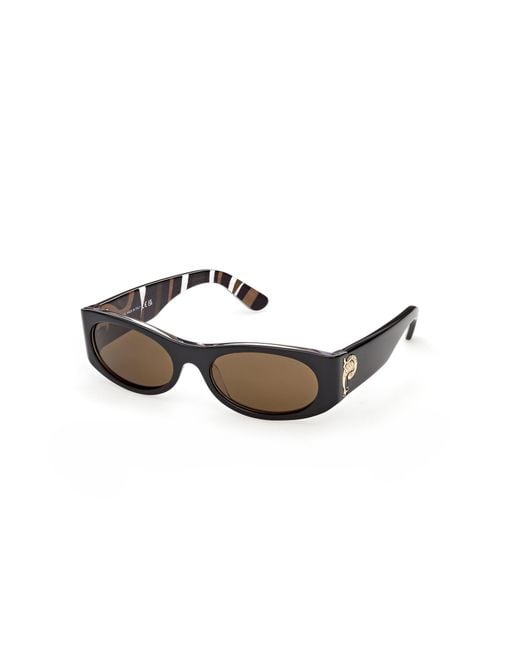 Emilio Pucci Black Ep0243 05A Sunglasses Acetate Smoke Mask Normal