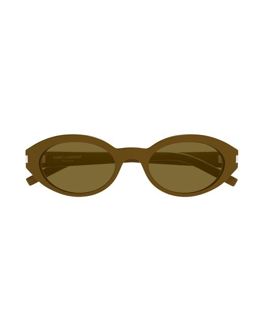 Saint Laurent Black Sl 567 006 Sunglasses Acetate Round