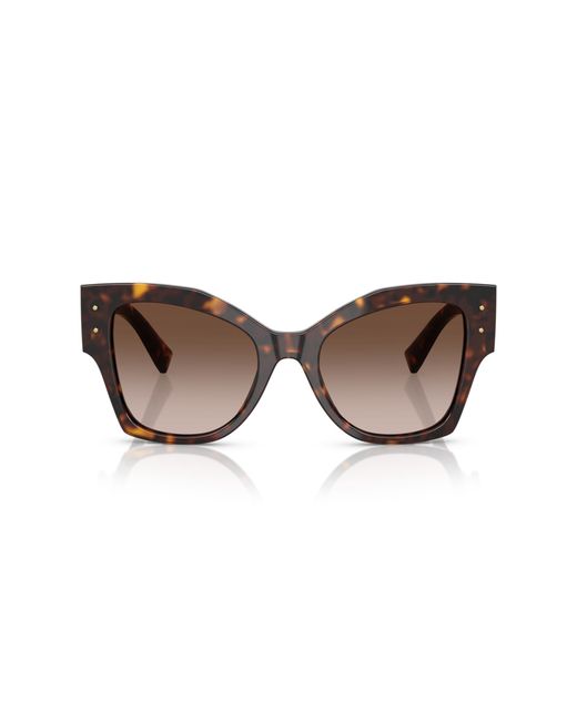 Dolce & Gabbana Black Dg4478 502/13 Sunglasses Acetate Cat Eye Normal Shaded