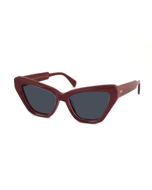 Xlab Black Panay Sunglasses Acetate Smoke Cat Eye Polarized