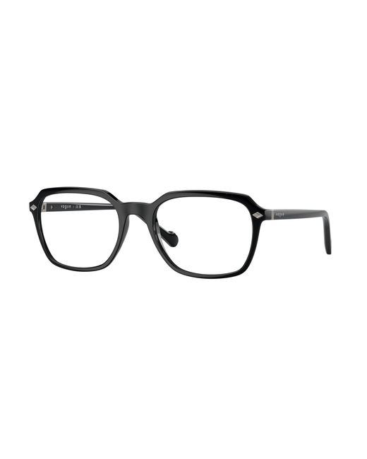 Vogue Eyewear Black Vo5532 W44 Optical Frames Nylon Transparent Squared Normal for men