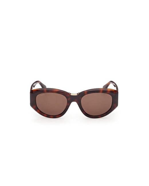 Max Mara Black Mm0198 52E Sunglasses Acetate Round Normal