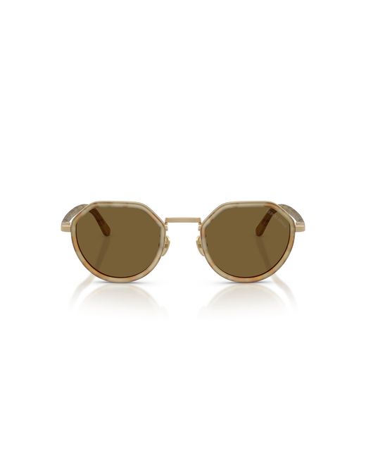 Giorgio Armani Black Ar6181 630073 Sunglasses Metal Round Normal for men