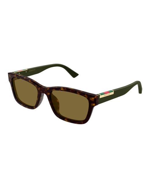 Gucci Black Gg2092Sa 002 Sunglasses Acetate Squared for men