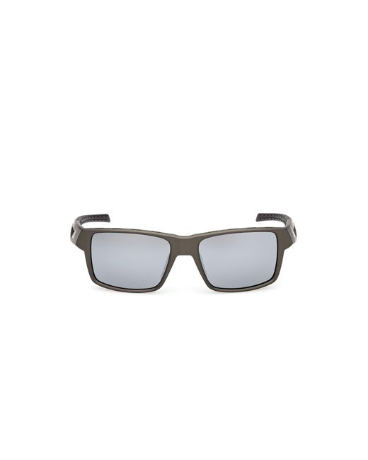 Adidas Originals Black Sp0125 Kleon 97C Sunglasses Injected Smoke Squared Normal for men