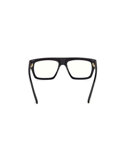 Tom Ford Black Ft6084-B 001 Optical Frames Acetate Squared Normal for men