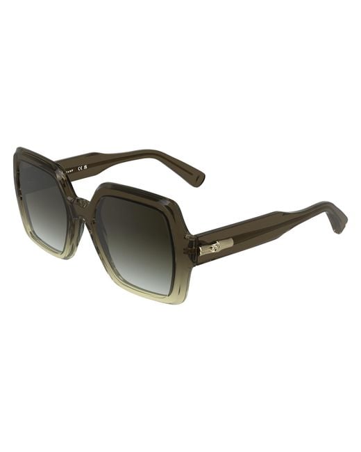 Longchamp Black Lo790S 207 Sunglasses Acetate Squared Normal