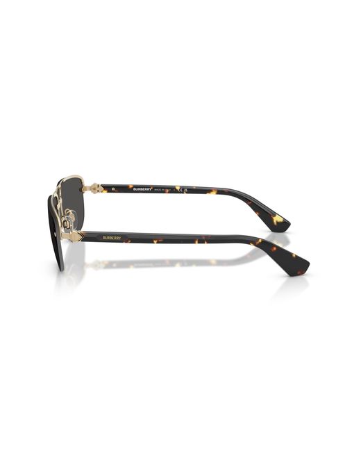 Burberry Black Be3164 110987 Sunglasses Metal Geometric Normal for men