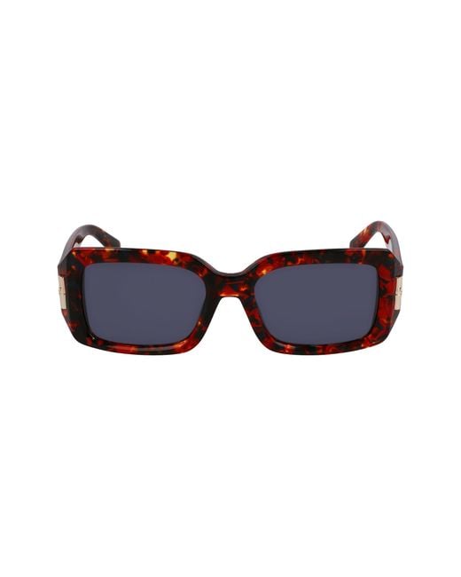 Longchamp Black Lo765S 641 Sunglasses Acetate Squared Normal