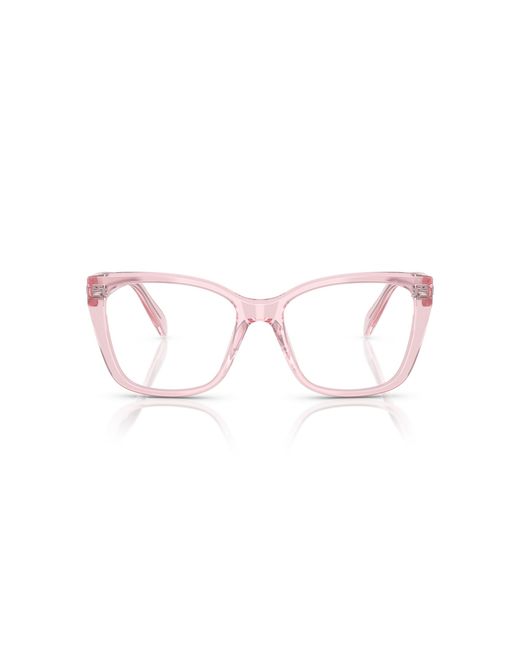 Swarovski Black Sk2008 3001 Optical Frames Acetate Transparent Geometric Normal
