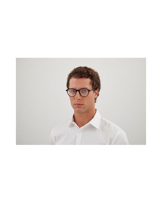 Montblanc Black Mb0291O 001 Optical Frames Acetate Round for men