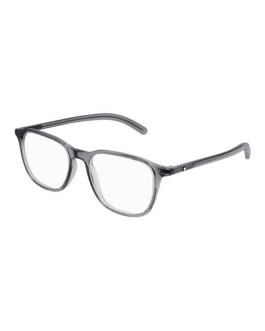 Montblanc Black Mb0386O 004 Optical Frames Transparent Squared for men
