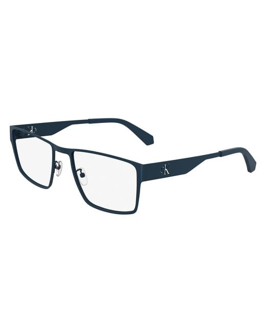 Calvin Klein Black Ckj24208 400 Optical Frames Metal Squared Normal for men