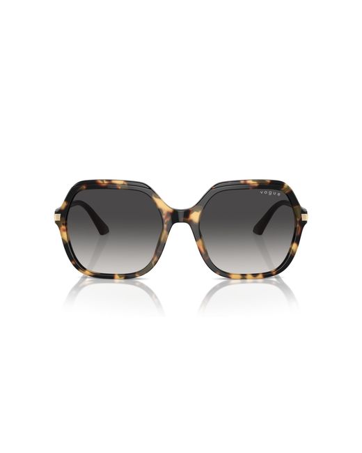 Vogue Eyewear Black Vo5561S 26058G Sunglasses Acetate Squared Normal Shaded