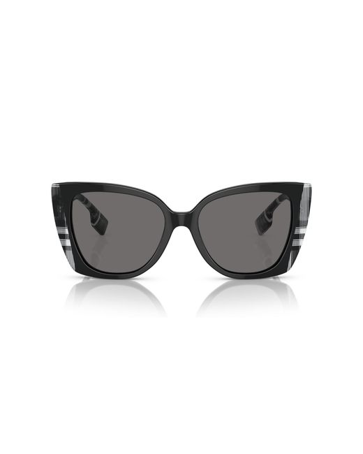 Burberry Black Be4393 Meryl 405181 Sunglasses Acetate Cat Eye Polarized