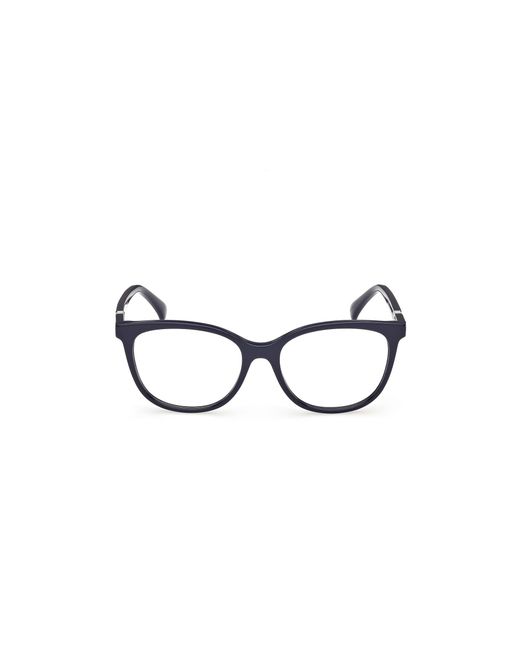 Max Mara Black Mm5239 001 Optical Frames Acetate Round Normal
