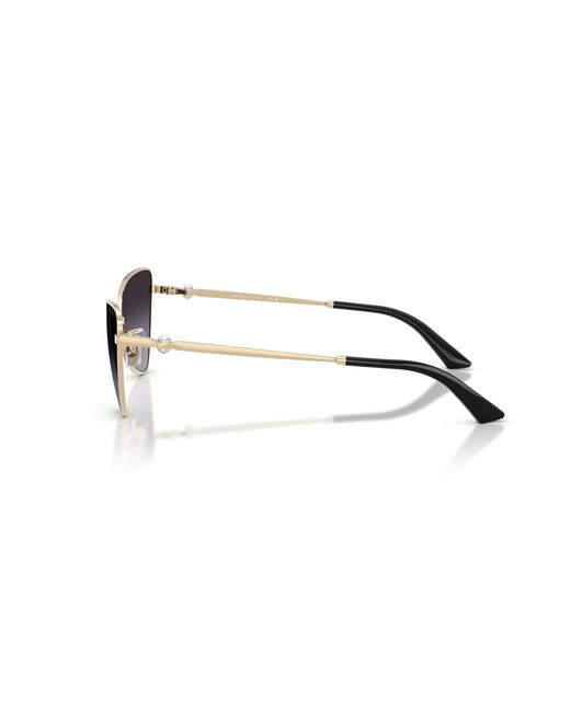 Jimmy Choo Black Jc4015Hb 30068G Sunglasses Metal Cat Eye Normal Shaded