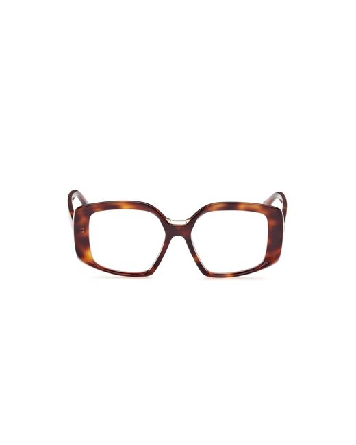 Max Mara Black Mm5131-B 052 Optical Frames Acetate Geometric Normal