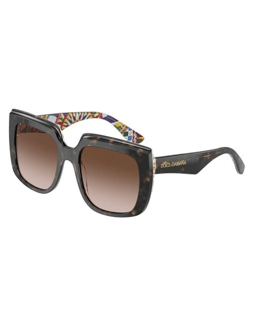 Dolce & Gabbana Black Dg4414 321713 Sunglasses Acetate Squared Normal Shaded