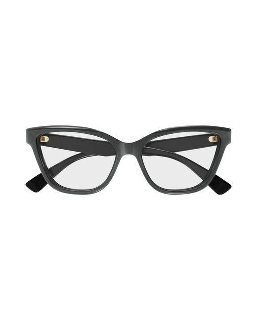 Gucci Black Gg1589O 001 Optical Frames Acetate Transparent Cat Eye