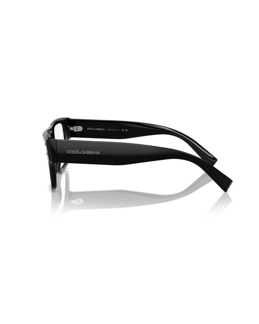 Dolce & Gabbana Black Dg3384 501 Optical Frames Acetate Transparent Squared Normal for men