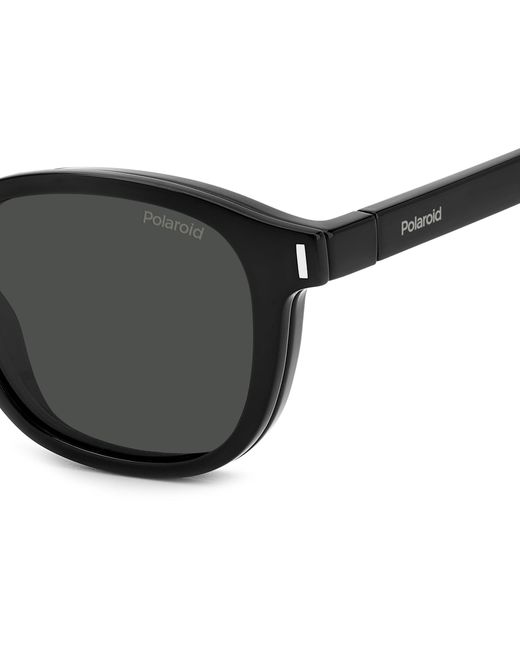 Polaroid Black Pld 6203/Cs 807/M9 Sunglasses Plastic Squared Polarized